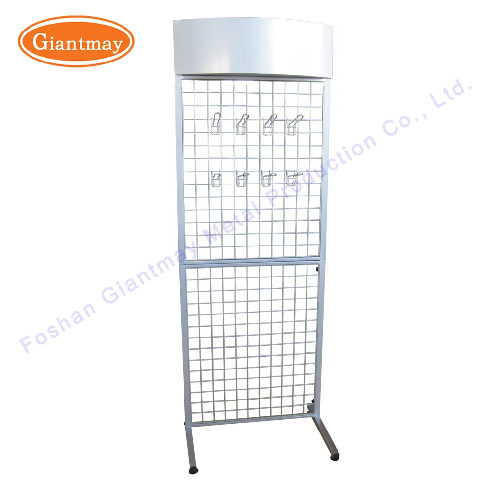 Supermarkt Staande Metalen Draad Raster Muur Haak Display Stands Rack Voor Sokken