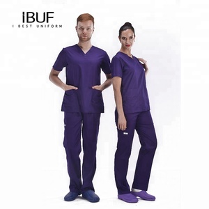 Surgeon <strong>Scrubs</strong> Set Unisex <strong>Scrubs</strong> Uniform <strong>Purple</strong> <strong>Scrubs</strong> Design - Product Image 3