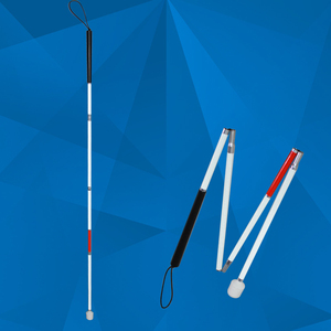 Seguridad portátil ligero de tubo de aluminio con discapacidad visual muleta de Walker de detección del eje en 4 partes para desactivar la gente - Product Image 1