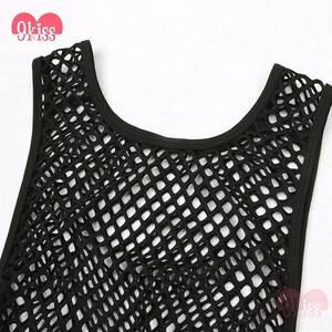 Caprichoso Malla Mallas Sin Mangas Cabidas Gimnasio Personalizado Al Por Mayor - Product Image 4