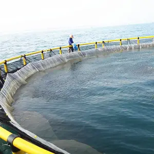 Equipo de Agricultura, sistema flotante de acuicultura para cría de peces, jaula de red