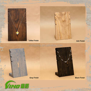 Parures de bijoux en bois pour pendentifs Vintage, porte-collier à peinture personnalisée, présentoir de bijoux fait à la main, vente en gros - Product Image 5