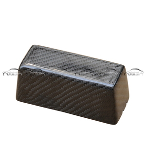 Para Mitsubishi Lancer Evolution EVO 10 X añadir motor de automóvil de fibra de carbono de la caja de fusibles Hood cubierta 2 uds 2008 + - Product Image 5