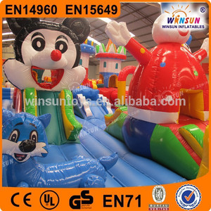 China <span class=keywords><strong>happy</strong></span> <span class=keywords><strong>hop</strong></span> inside adult cartoon inflatable castle inflatable giant - Product Image 1