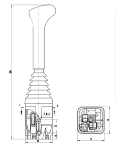 Proveedor Chino GJ1135 Válvulas de Carrete Hidráulicas de Repuesto con Control Remoto por Cable, Joystick Indemar 3335, Aleación de Aluminio, Carrera de 0-40mm - Product Image 6