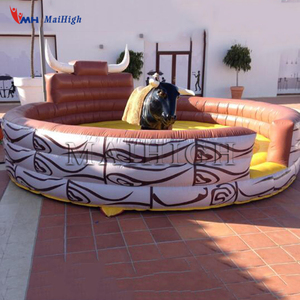 Parque de Atracciones inflable paseo toro mecánico inflable juego Toro de rodeo - Product Image 5
