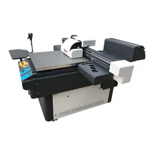 UV Flatbed Printer Pernis Mesin Cetak untuk Desain Grafis