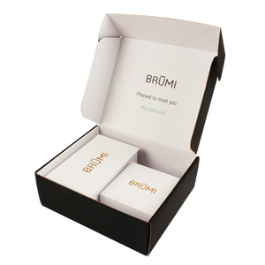 Cosmetic Gift Set Packaging Box Qingdao Yilucai Black Corrugated Mailing Cosmetic Gift Set Packaging Box With Foam Insert