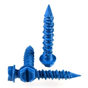 3/16 "1/4" Kepala Hex Kepala Countersunk Berlian Ujung Sekrup Beton untuk Jangkar Batu, Blok & Bata