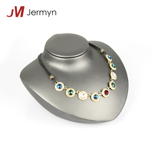 Luxury leather necklace bust Mannequins jewelry display Props - Product Image 1