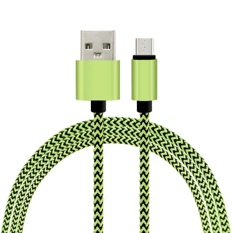 30cm 1m 2m Braided Nylon Double-sided 8Pin USB Data Sync Charger Cable for Samsung HTC for Motorola for BlackBerry for LG Ect Sm