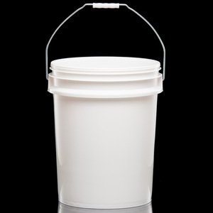 Seau rond en plastique de 19 litres, pour impression - Product Image 1