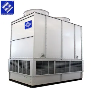 Ammonia water cooled closed evaporative cooling tower system