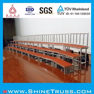 Attractive Anti-slip contreplaqué cadre en aluminium pliant église risers chorale étape - Product Image 6