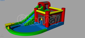 Cheap Backyard Nylon Residential <strong>Inflatable</strong> With <strong>Pool</strong> Kids Wholesale Air <strong>Funny</strong> <strong>Inflatable</strong> Bounce Commercial Water Bouncer <strong>Slides</strong> - Product Image 2