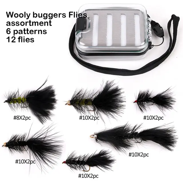 Wooly bichos atraer surtido mejor mosca pesca moscas