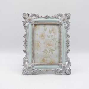 Khung ảnh polyresin cổ điển vàng ánh sáng màu xanh đậm màu xanh lá cây cho món quà một khung ảnh nhựa tinh tế tăng cường trang trí nhà. - Product Image 4