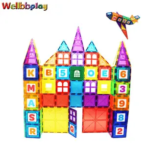bloques de construcción mejor Suppliers-Bloques de construcción magnéticos para niños pequeños, juego de bloques de apilamiento, juguetes educativos, bloques de construcción magnéticos