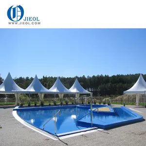En plein air couverture de piscine tente pagode 5x5 m
