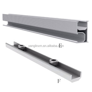 Bán buôn Chất lượng cao AL 6005-t5 Anodized nhôm năng lượng mặt trời hỗ trợ đường ray cài đặt nhanh chóng cho hệ thống lắp đặt bảng điều khiển năng lượng mặt trời - Product Image 2