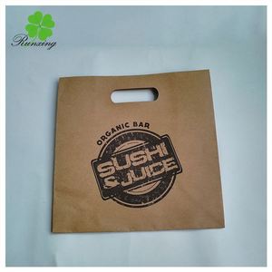 Logotipo personalizado ancho inferior Kraft papel de comida rápida regalo para <span class=keywords><strong>restaurantes</strong></span> - Product Image 3