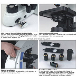 OPTO-EDU A16.0907-Lプロフェッショナル三眼LED蛍光顕微鏡 - Product Image 6