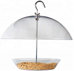Adjustable Dome Helps Block Squirrel and Larger Birds Observatory Domes pet transparent bird feeder