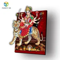 3D impressão lenticular India Deus Hindu Krishna Mata Ganash Saibaba design de Plástico PET 3D imagem Lenticular para a decoração da parede
