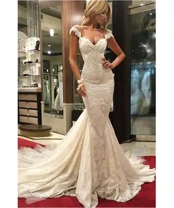 American Top Corsets Trumpet Lace Very Sexy Wedding Dress