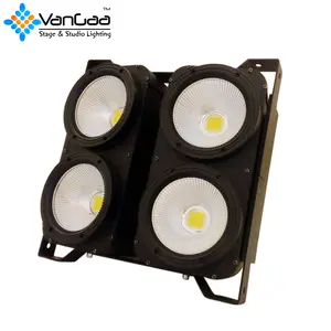 4 gözler 400W COB izleyici Blinder LED sahne ışığı beyaz Club disko ışığı Dj Bar sahne aydınlatması