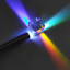 Prisma dicromático rgb combiner ou divisor x cubo, prisma de vidro colorido