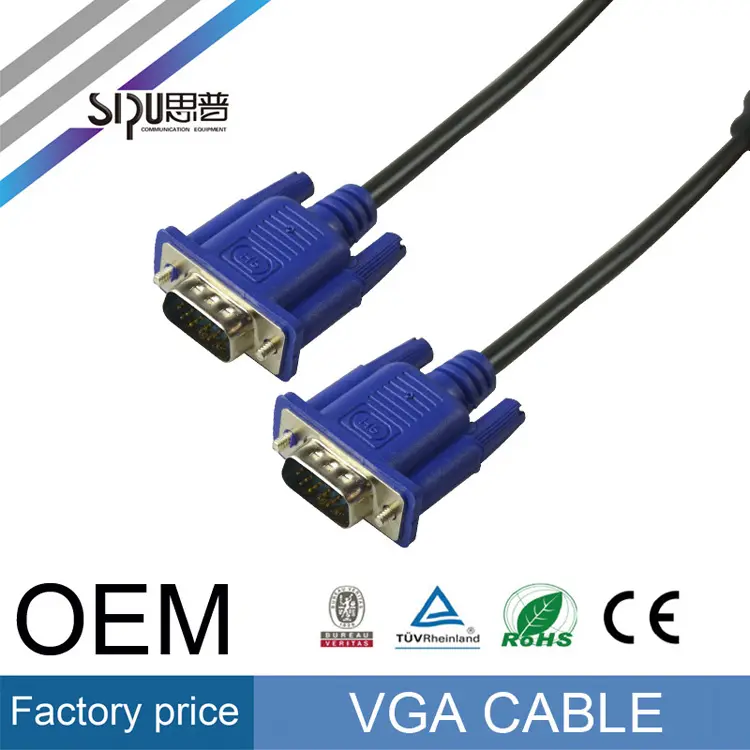 SIPU заводская цена оптовые лучшие компьютерные аудио-видео кабели для монитора vga cable 3 + 2