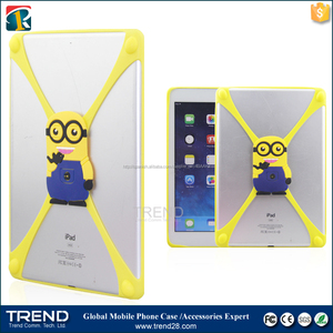 Tamaño grande silicón de <span class=keywords><strong>la</strong></span> historieta 3d caso de parachoques para el ipad aire, universal de silicona caja del teléfono - Product Image 5