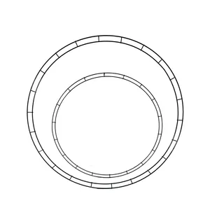 24 Inch Flat Double Green Wire Wreath Forms Bulk Wholesale wire wreath frame work wreath forms