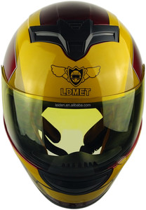 Hierro-hombre diseño dot casco de la motocicleta al por mayor - Product Image 3