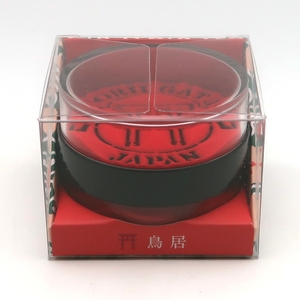 2.5-Inch Round Red Sand Paperweight Japanese Torii Sand Pattern Novelty Flip-Over Souvenir <b>Gift</b> - Product Image 4