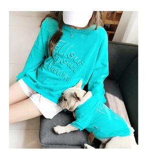 Heyri-ropa a juego para perro y mascota, accesorios para perro, moda elegante, estilo deportivo, Camiseta de algodón para perro a juego - Product Image 3