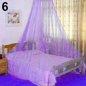 エレガントなレース昆虫ベッドキャノピーネットカーテンラウンドドーム蚊帳寝具