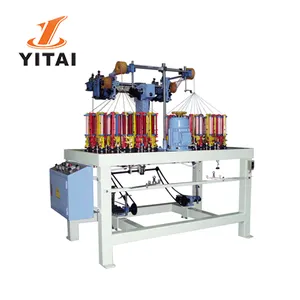 Yitai haute vitesse 12 13 15 16 Machine de tresse de broche en Polyester fil plastique Machine de brasage au carbone