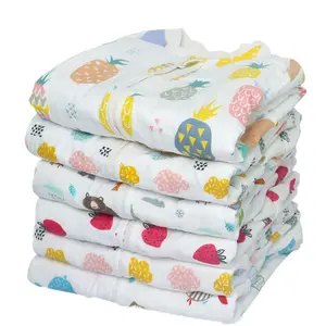 Wholesale hohe qualität 6-schicht gaze split bein baby schlafsack günstige preis 100% baumwolle abnehmbare ärmel baby schlafsack