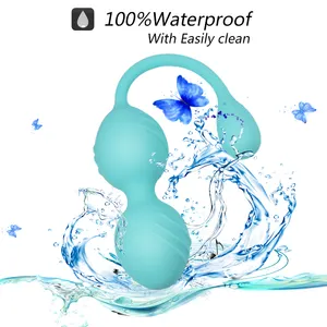 Winyi lỏng Silicone 10 mô hình xúc giác rung tình yêu trứng thắt chặt âm đạo bên trong di chuyển Ben WA kegel Balls Đồ chơi tình dục cho nữ