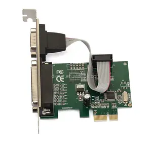 Puerto serie PCIE One de alta calidad y puerto paralelo, elevador pcie con Chipset CH382L