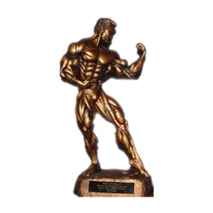 Trofeo modello di fitness bodybuilding statua