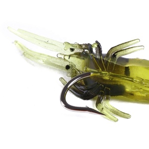 4cm 1.5g 5 pz/borsa vendita calda gamberetti con odore di erba gamberi <span class=keywords><strong>artificiale</strong></span> pesca esca - Product Image 4