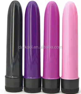 DB004/Klasik Renkli 5 inç güç bullet vibratör su geçirmez seks oyuncakları için kız 1 AA Pil