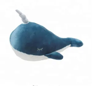 Jouet en peluche de baleine narbaleine, joli jouet licorne, animaux marins toutes douces, pour enfants, cadeau d'anniversaire 26 à 60cm