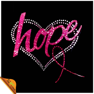 amor esperanza con cinta personalizada rhinestone diseño plantilla - Product Image 1