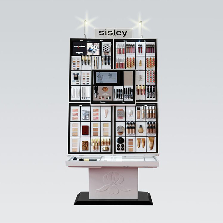 Customized Metal & Acrylic Makeup Display Stand Display case for Store Display Rack Design — view 2