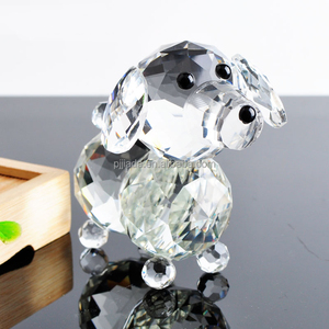 Vendita Calda Mini <span class=keywords><strong>Statuette</strong></span> di Animali Carini Modello di Cane in Cristallo per Collezione e Souvenir - Product Image 5