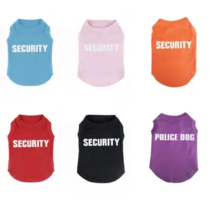 Lovoyager pet clothing blank dog vest customized plain summer dog t shirt for printing